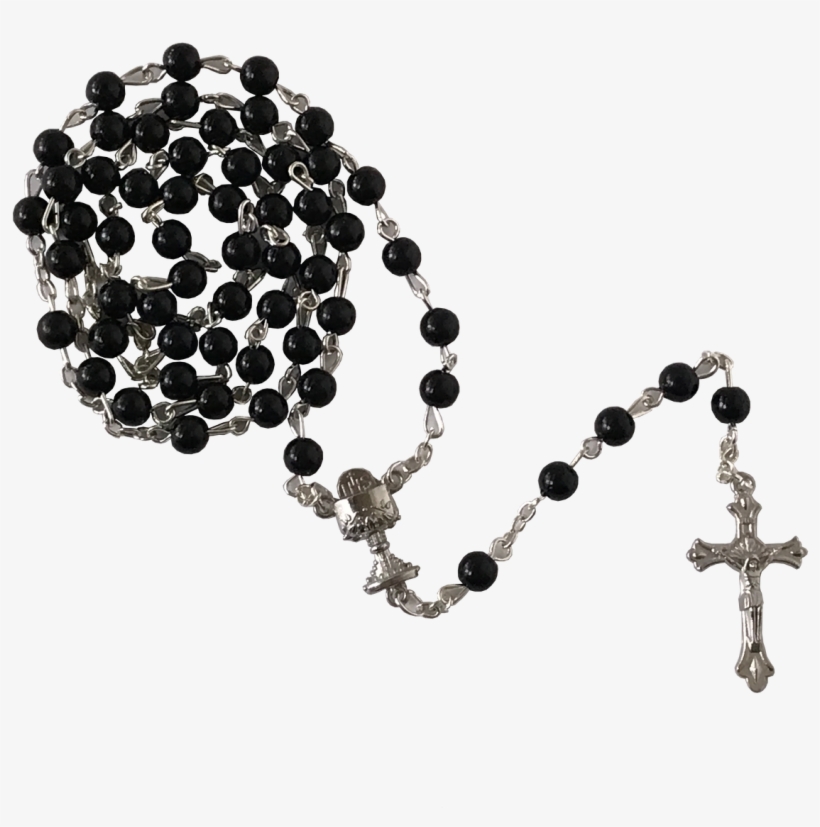 First Communion Black Rosary - Communion Keepsake Box, transparent png
