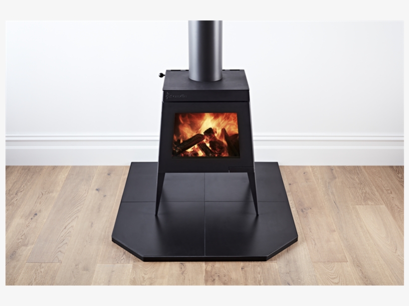 Scandia 1050 X 1200mm Black Ceramic Tile Hearth - Hearth, transparent png