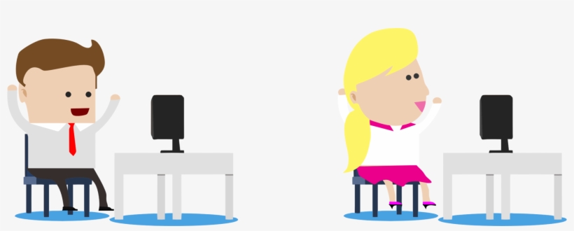 Office Laborer Workplace Civil Servant - Office Worker Cartoon Png, transparent png