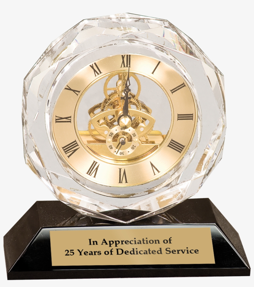 Sharpe Awards Locally Owned Trophy Shop In Burlington, - Customized Faceted Glass Clock, transparent png