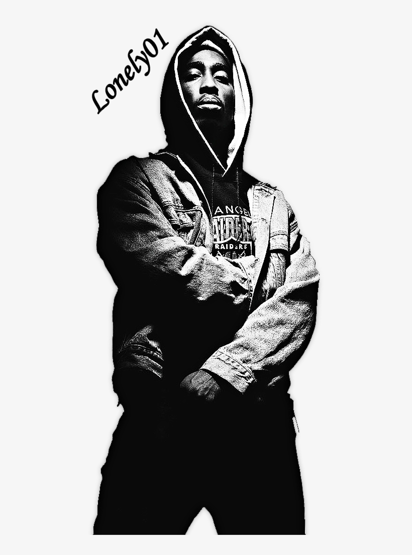 Clipart Free Download Amaru Shakur Render Hq By Lonely - Tupac Black And White, transparent png