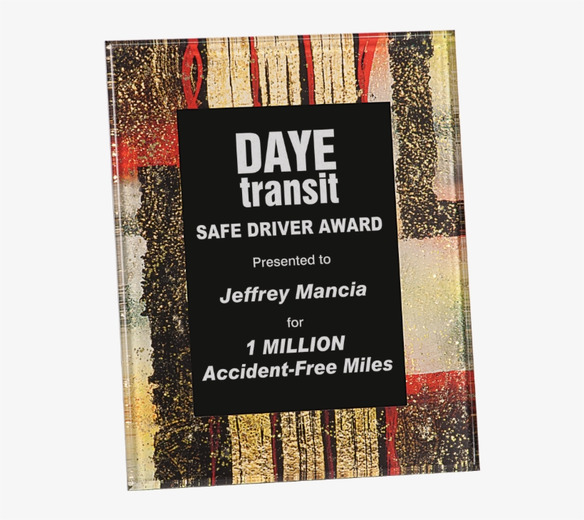 8x10 Gold Flake Premier Acrylic Plaque - Custom 7x9 Gold Flake Acrylic Art Plaque, 7" W X 9", transparent png