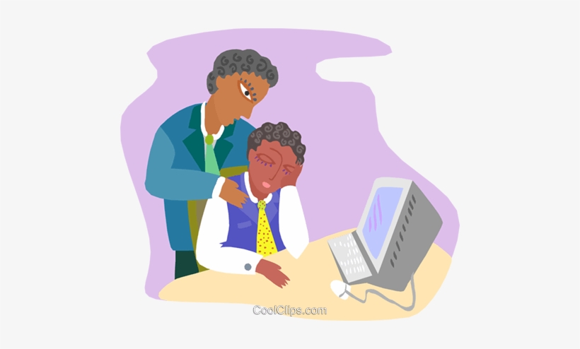 Office Worker Consoling An Associate Royalty Free Vector - Interpersonal Relationship, transparent png