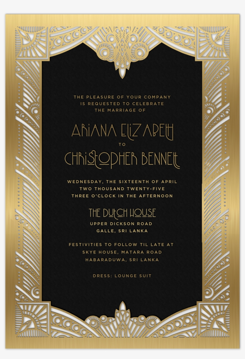 Deco Invitation - Commemorative Plaque, transparent png