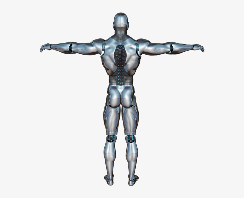 Man Back Robot, People - Human Android Png, transparent png