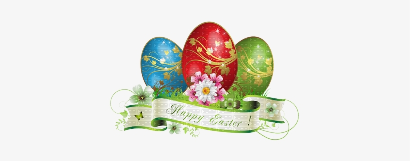 Happy Easter Banner With Text Deco Eggs - Happy Easter Throw Blanket, transparent png