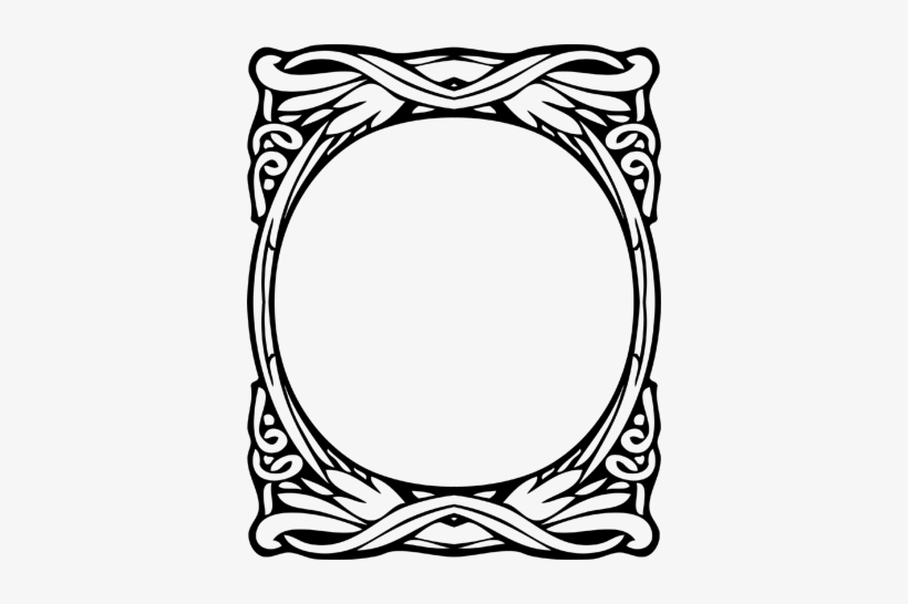 Modernist Circular Frame Wall Sticker - Marco Modernista, transparent png