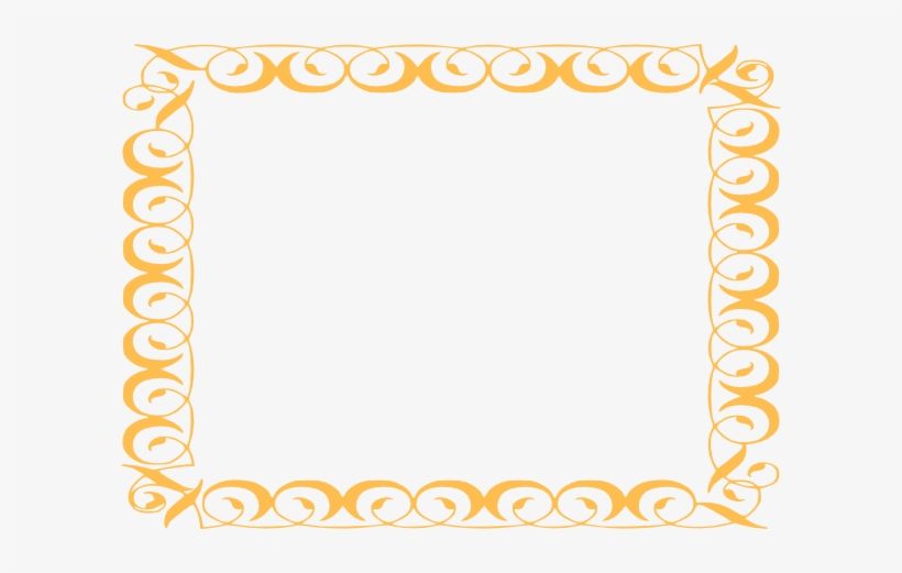 Golden Border Art Clip, transparent png