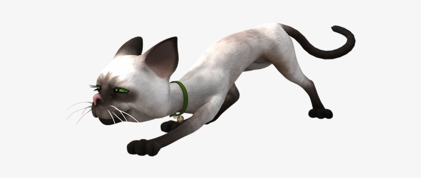 Toon, Cat, Toon Cat, Funny, Sneak, Hell, Green Eyes - Cat Png Attack, transparent png
