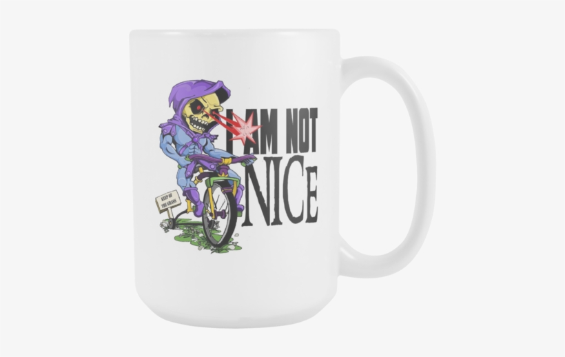 I Am Not Nice Skeletor Motu White Coffee Mug 15oz - Skeletor, transparent png