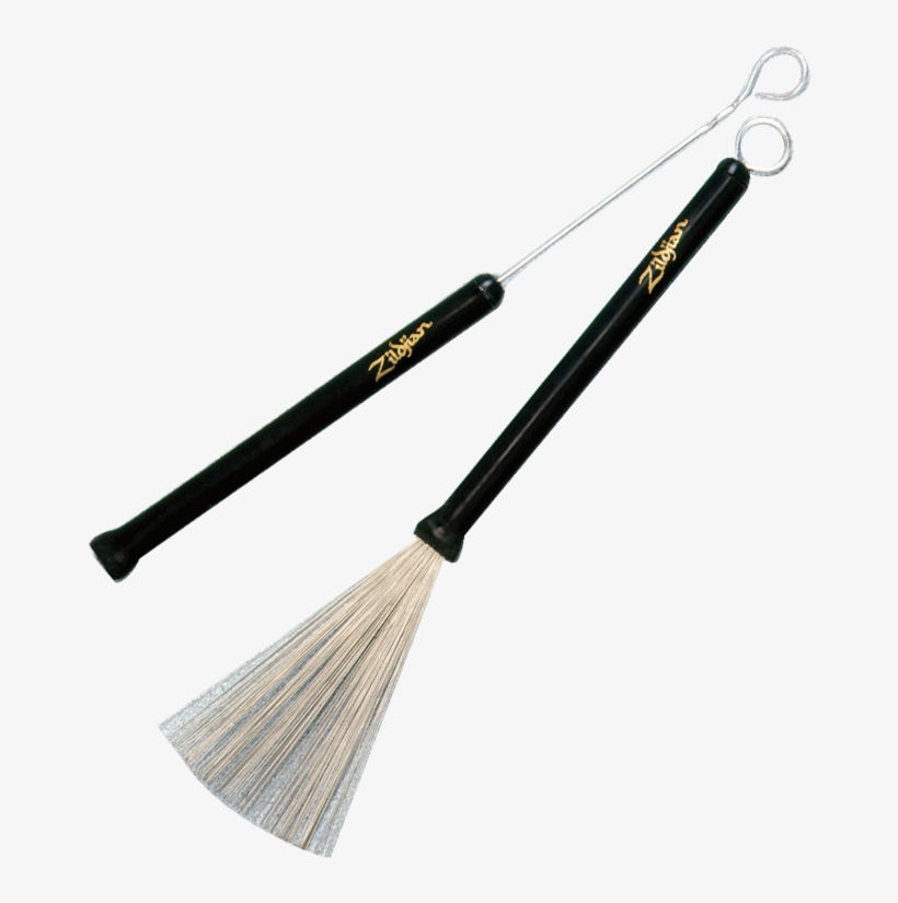 Zildjian Professional Wire Brushes - Zildjian Professional Retractable Wire Brushes, transparent png