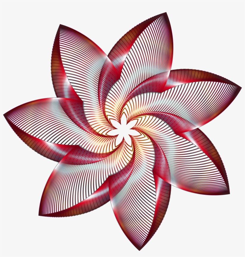 This Free Icons Png Design Of Prismatic Flower Line, transparent png