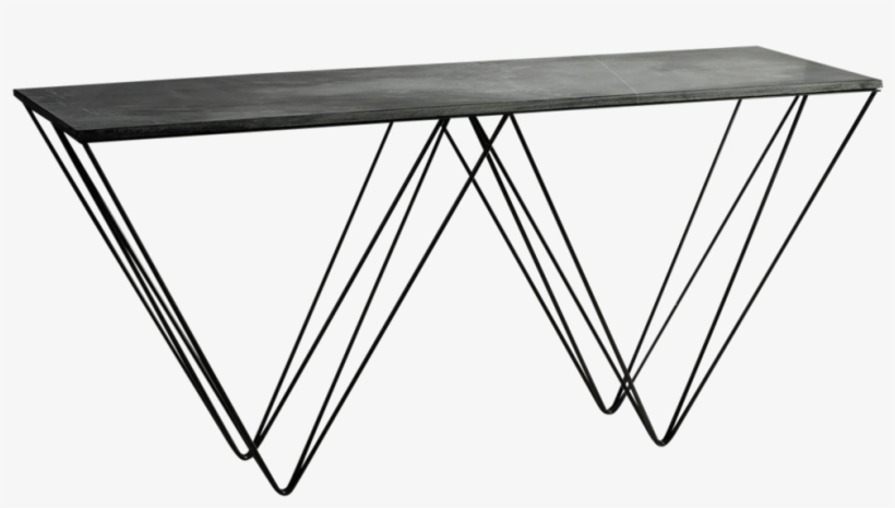 Stone Iron Console Table - Table, transparent png