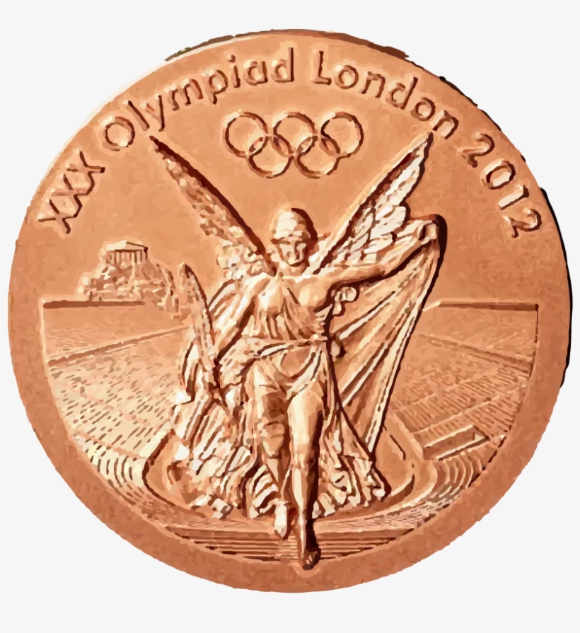 1 Olympic Bronze Medal - 2012 Olympics Bronze Medal, transparent png