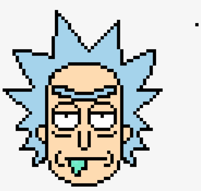 Rick Sanchez - Rick And Morty Pixel Art, transparent png
