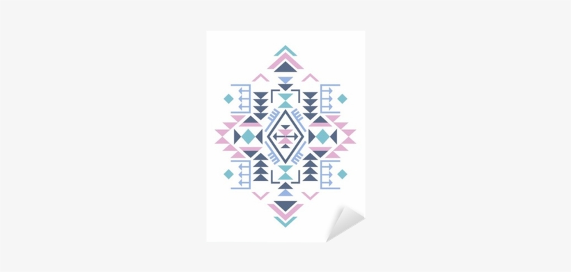 Set Of Three Colorful Ethnic Pattern Element With Geometric - Shape, transparent png