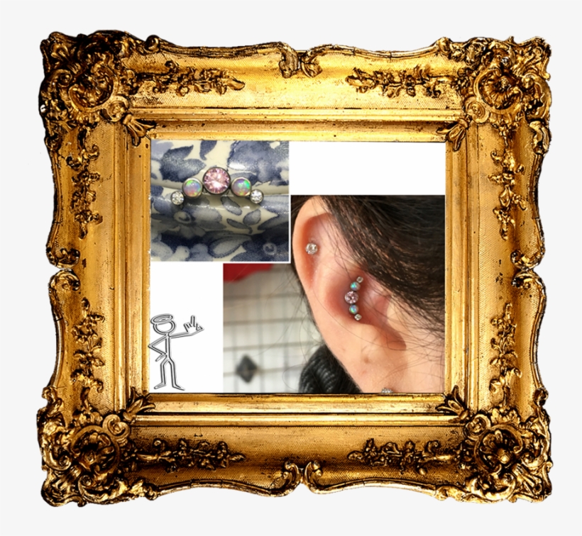 Upgrade Your Initial Piercing Jewellery - Artwork Frame Png Hd, transparent png