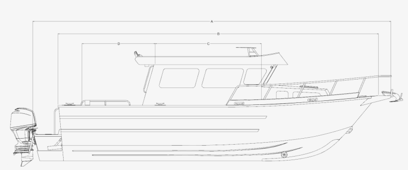 Optional 13 Foot Cabin Length Available - Line Art, transparent png