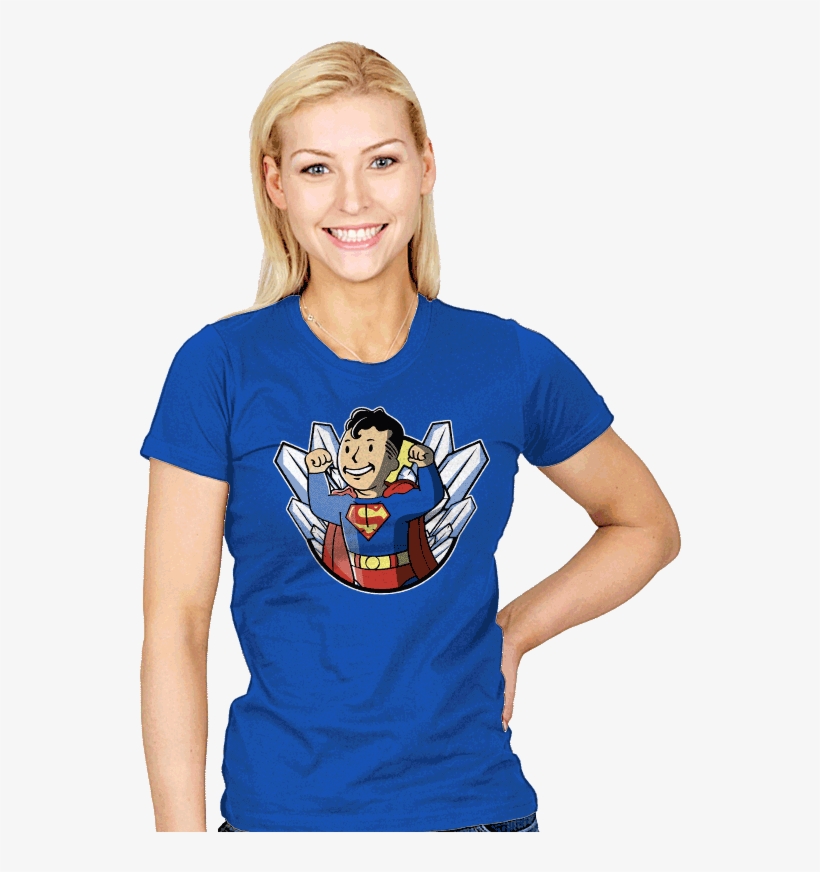 Super Boy - Womens - T-shirts - Ript Apparel - Teenage Model Purple Shirt, transparent png