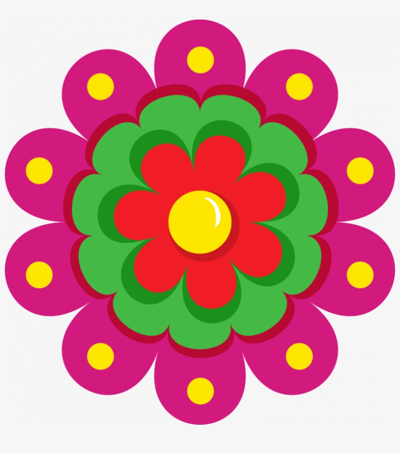 Vector Transparent Stock Fiesta Flower Clipart - Fiesta Flower Clip Art, transparent png