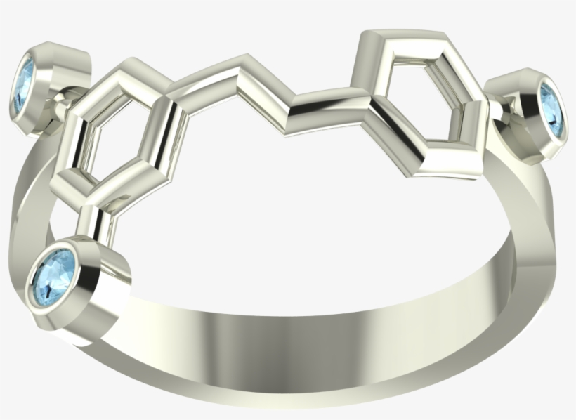 Wine Ring Png - Molecule Wine (resveratrol) Platinum Ring Set With, transparent png