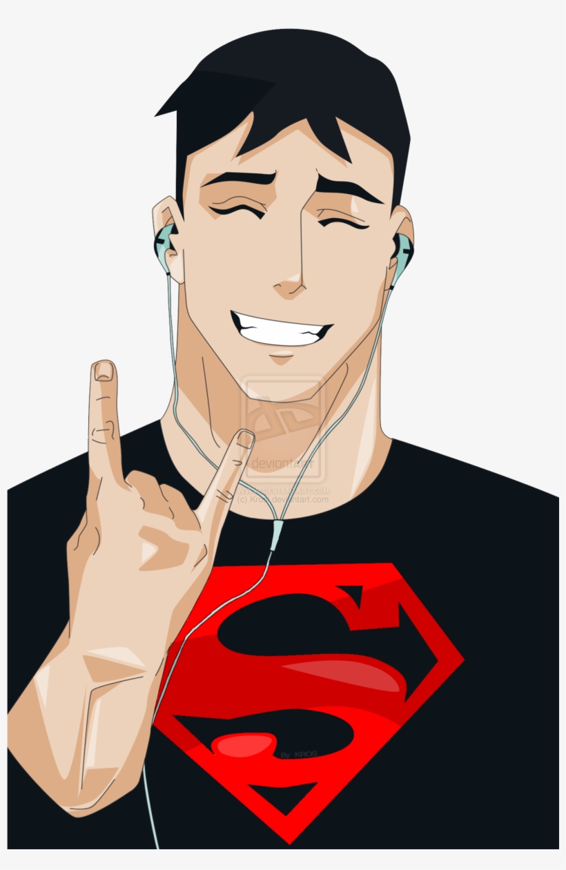 Justicia Joven Fondo De Pantalla Titled A Funny Rocker - Superboy And Young Justice, transparent png