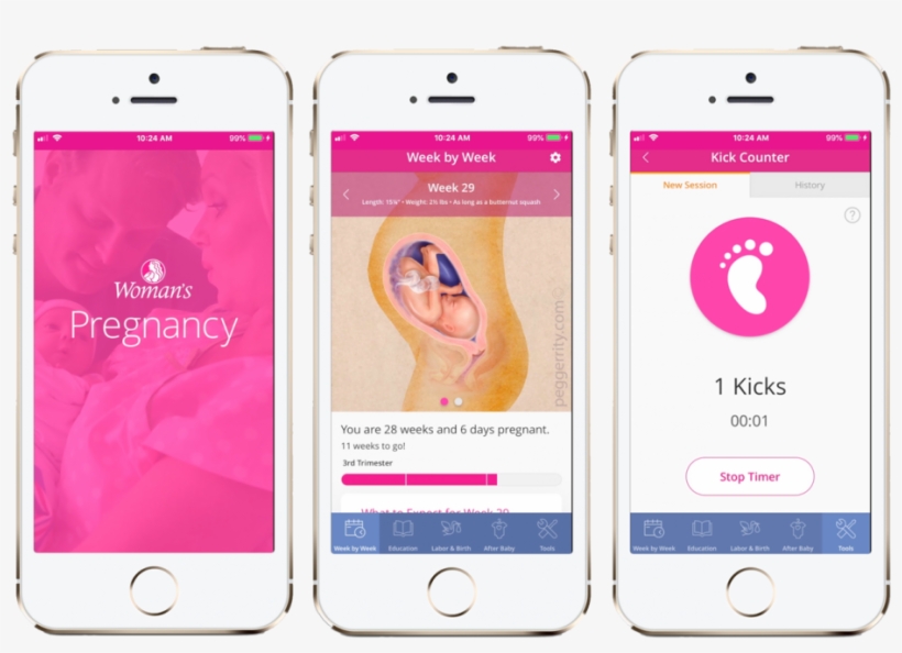 Woman's Pregnancy App - Iphone, transparent png