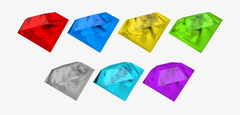 Download Zip Archive - Chaos Emeralds Model, transparent png