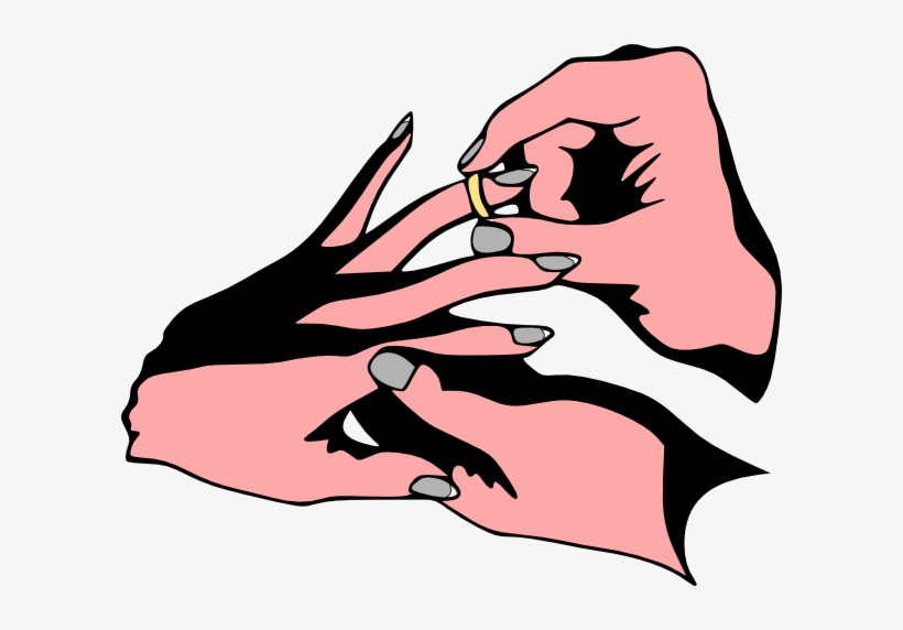 Wear Wedding Ring Colored Svg Clip Arts 600 X 492 Px, transparent png