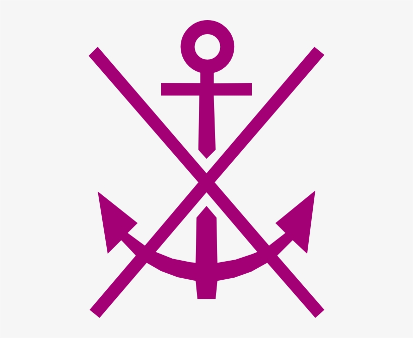 Free Vector Nautical No Anchorage Sign Clip Art - Anchorage Symbol On Chart, transparent png