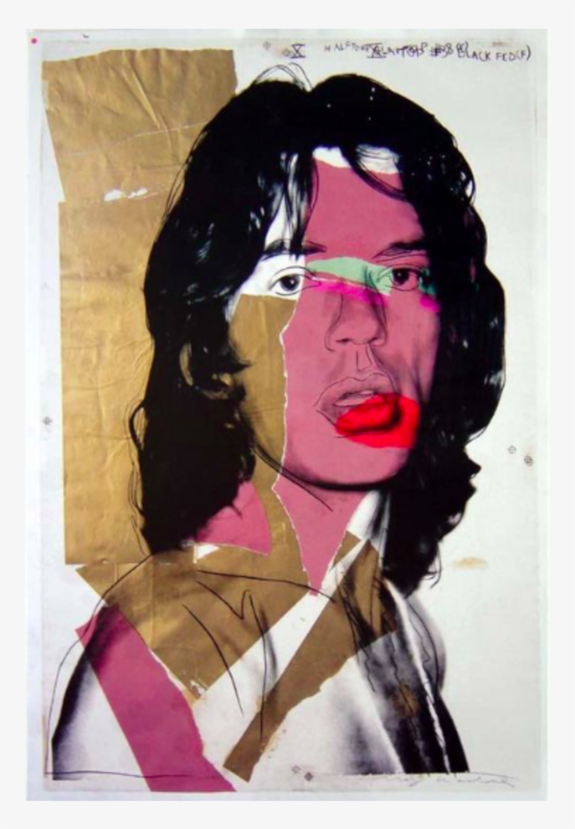 Original Rolling Stones Lps, Posters And General Memorabilia - Andy Warhol Mick Jagger Poster, transparent png