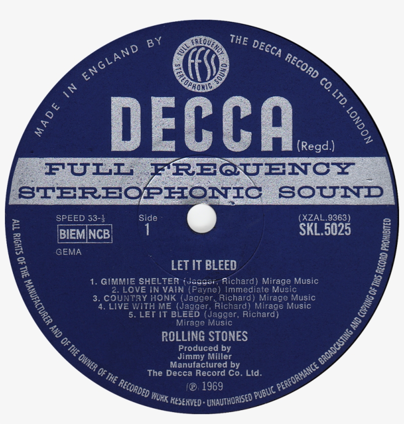 Decca Skl5025 Rolling Stones Label - Out Of Our Heads Rolling Stones Lp, transparent png