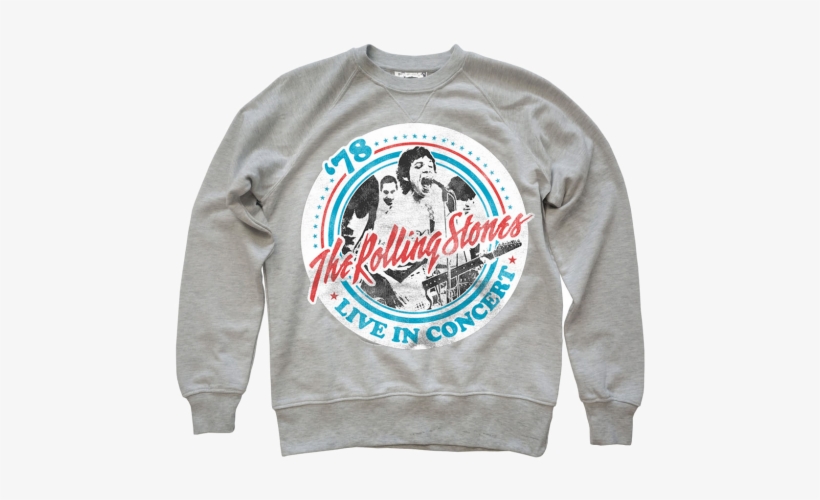 Amplified Mens The Rolling Stones Tour 82 Oatmeal Sweaters - Rolling Stones T Shirt Png, transparent png