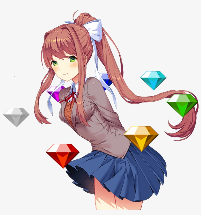 Mean The Chaos Emeralds , - Doki Doki Literature Club Porn, transparent png
