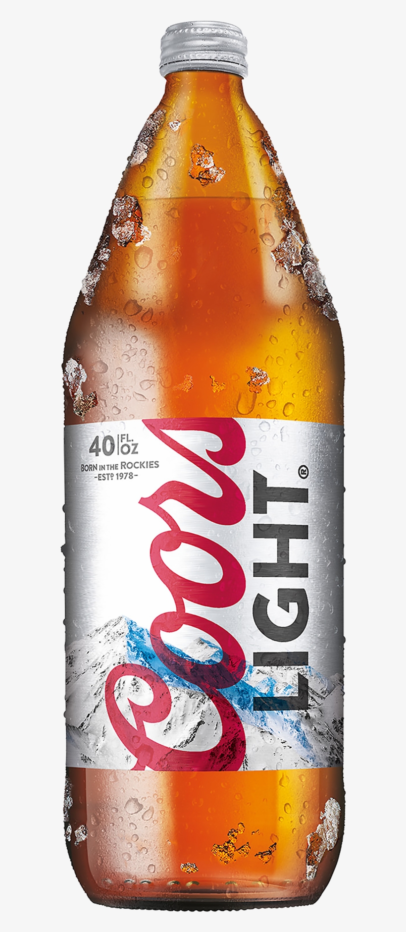 Coors Light Beer 40 Fl Oz Bottle Com - Coors Light Beer - 40 Fl Oz Bottle, transparent png