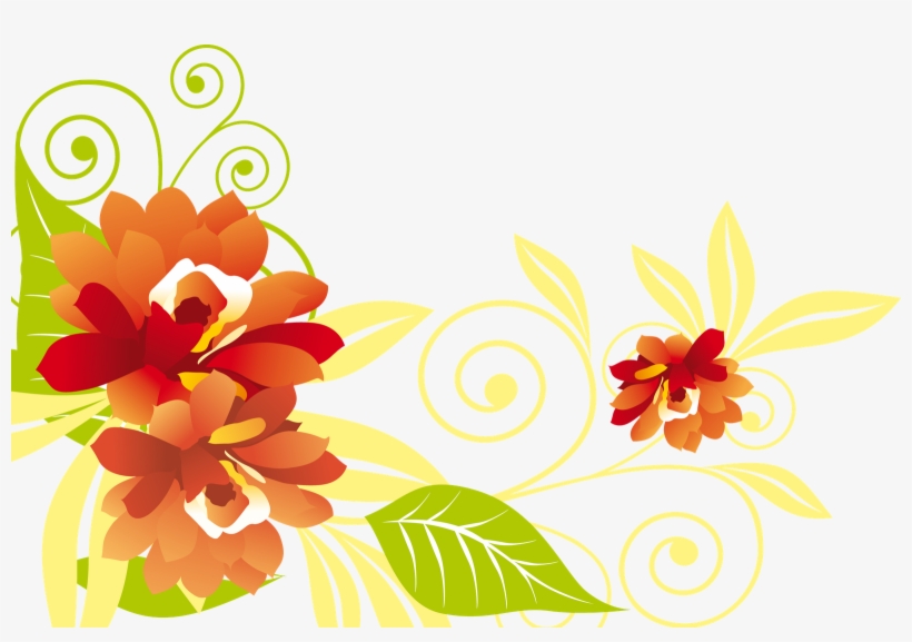 Colorful-flower Floral Leaves - Flores Desenho Fundo Transparente, transparent png