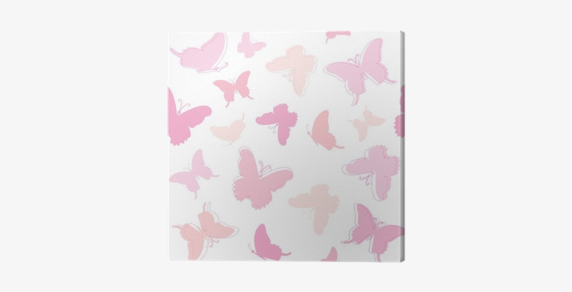 Cute Butterflies In Pink Canvas Print Pixers - Pink, transparent png