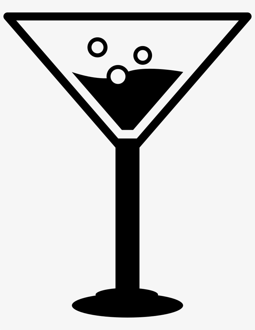 Cocktail Drink On Wine Glass Comments - Icon Bebida Png, transparent png
