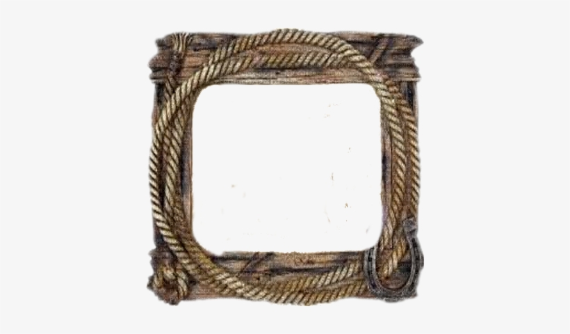 Western Cowboy Rope Frame Deco - Gondola - 400x400 PNG Download - PNGkit