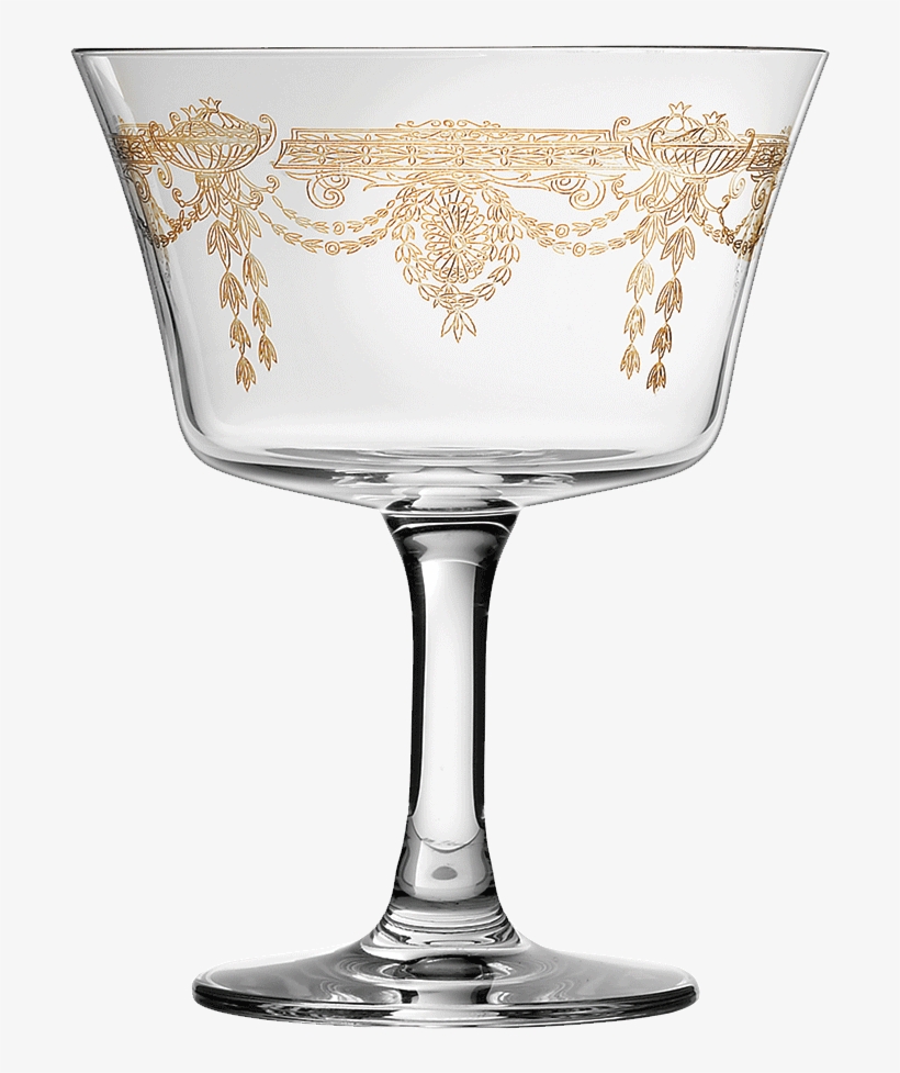 Retro Fizz 1890 Gold Cocktail Glass - Urban Bar Retro Fizz 1890 Gold 20cl, transparent png