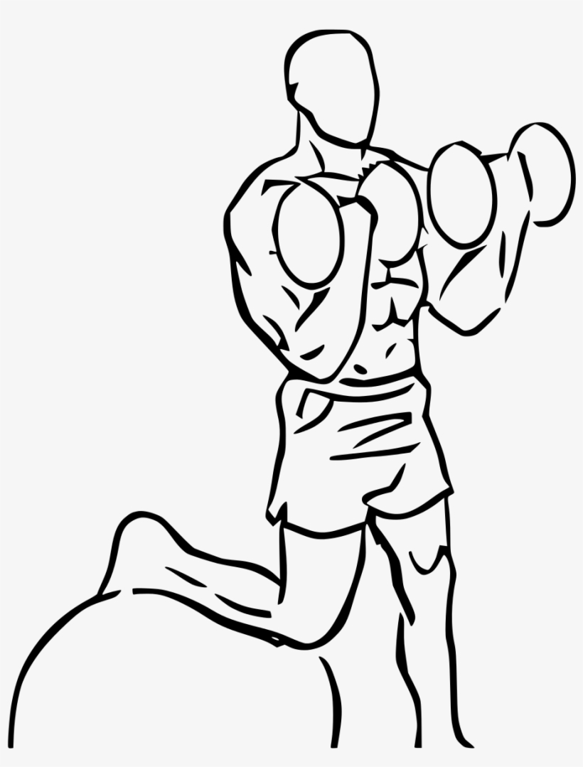 Open - Bicep Curl Dumbbells, transparent png