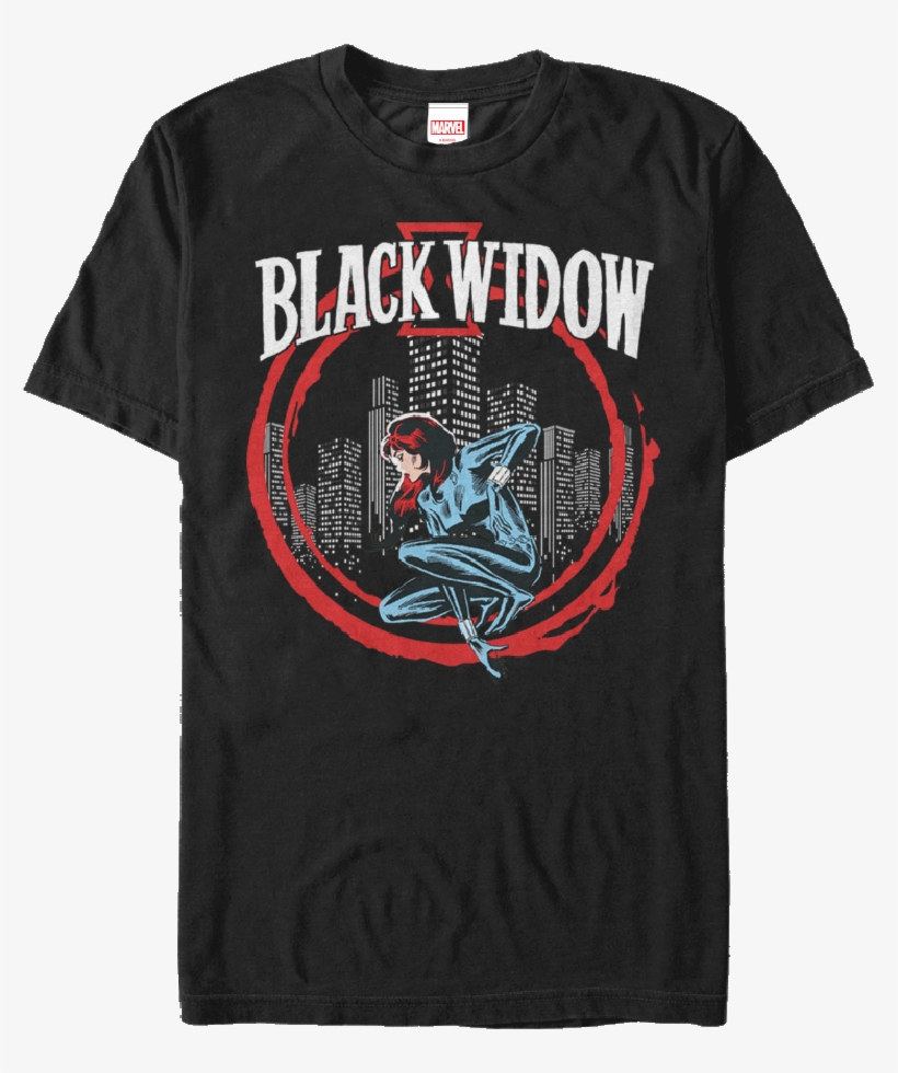 Black Widow T-shirt Officially Licensed Marvel Comics - Black Widow T Shirt Marvel, transparent png