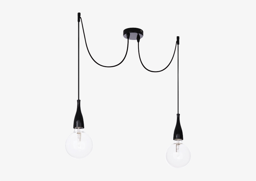 Incandescent Bulb Hanging Light Design/ Retro/ Black/ - Ideal Lux 112671 Pendant Light Fitting Minimal Sp2, transparent png