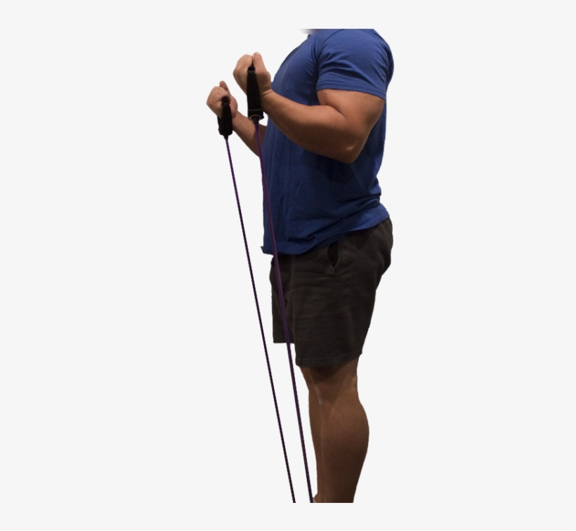 Top 3 Resistance Band Exercises For Your Biceps - Standing, transparent png