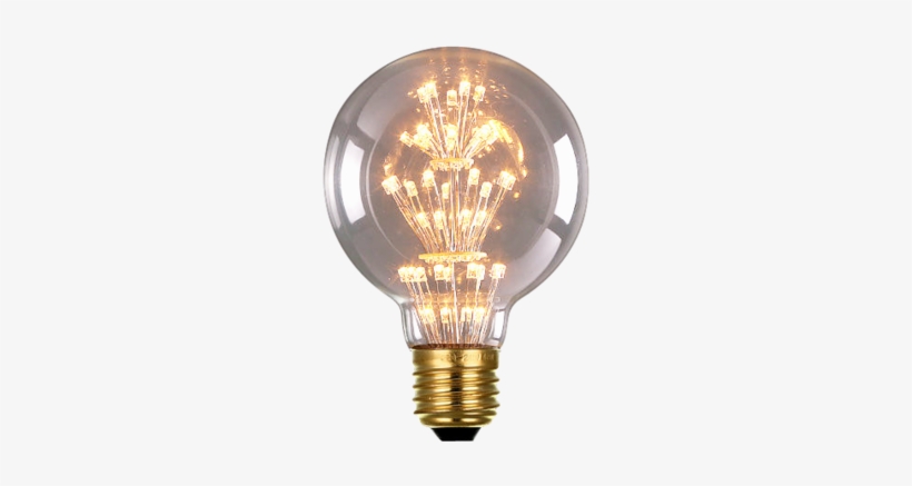 Led Filament B - Ecolight E27 3w Levou Lâmpada 3700k Quente Branco Loft, transparent png