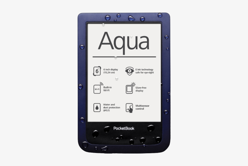 Pocketbook Will Introduce World's First Serial Water-resistant - Pocketbook 640 Aqua White E-book Reader, transparent png