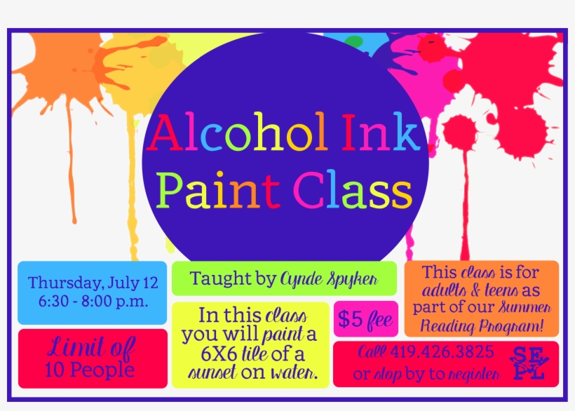 Alcohol Ink Paint Class - Live Love Camp Writing Journal: Lined And Blank Pages, transparent png