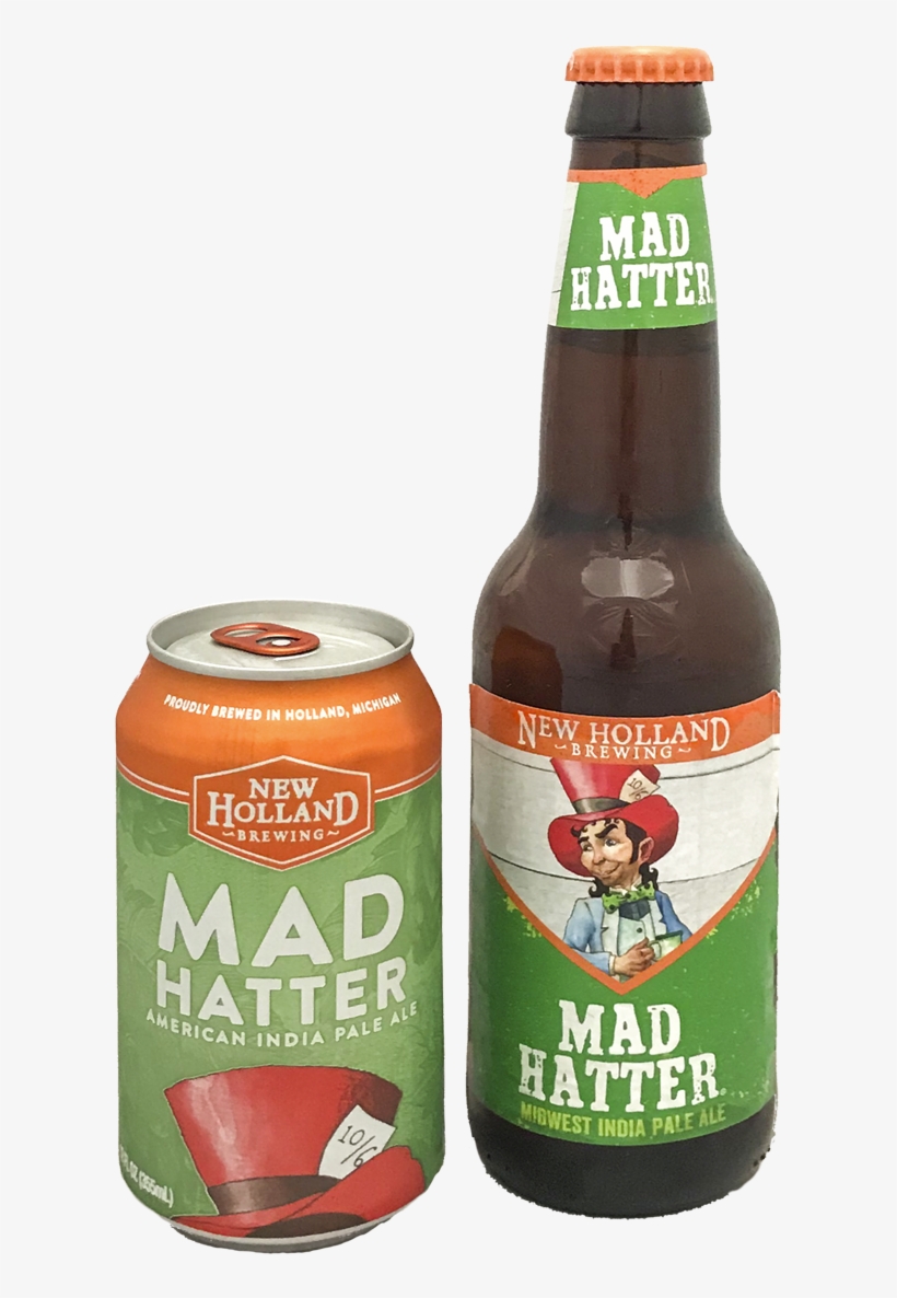Mad Hatter - New Holland Beer Can, transparent png