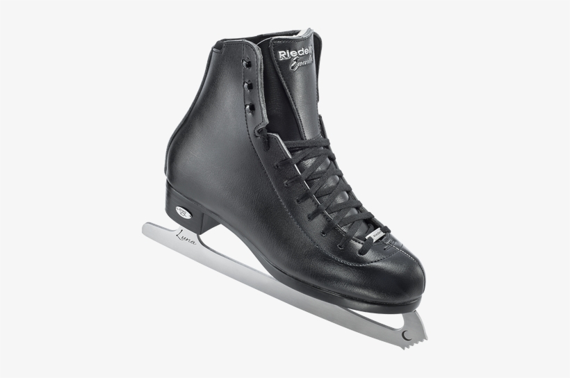 Riedell Model 19 Emerald Boys Figure Skates, Black, transparent png