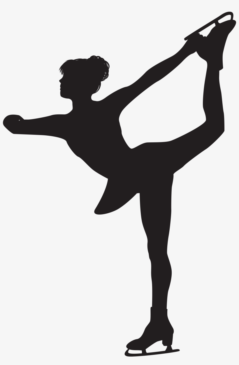 Full Figure Silhouette At Getdrawings - Clip Art Figure Skater, transparent png